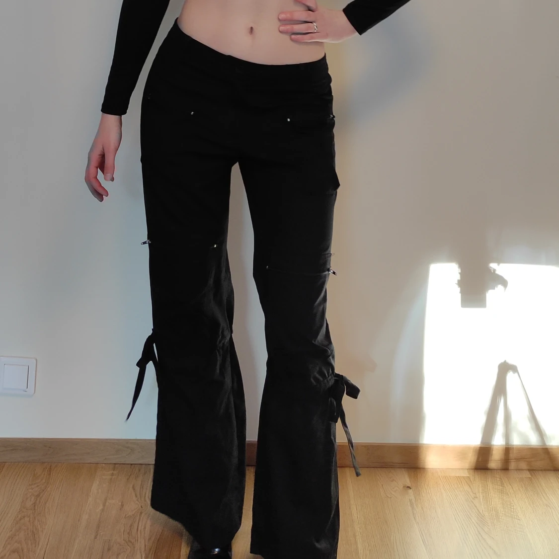 Låg midjade cargo pants