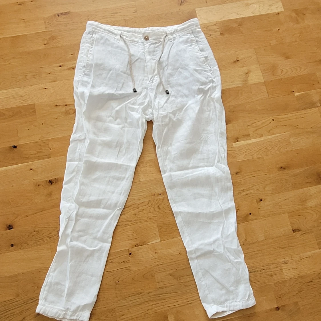 Loose fit Linne byxor ZARA