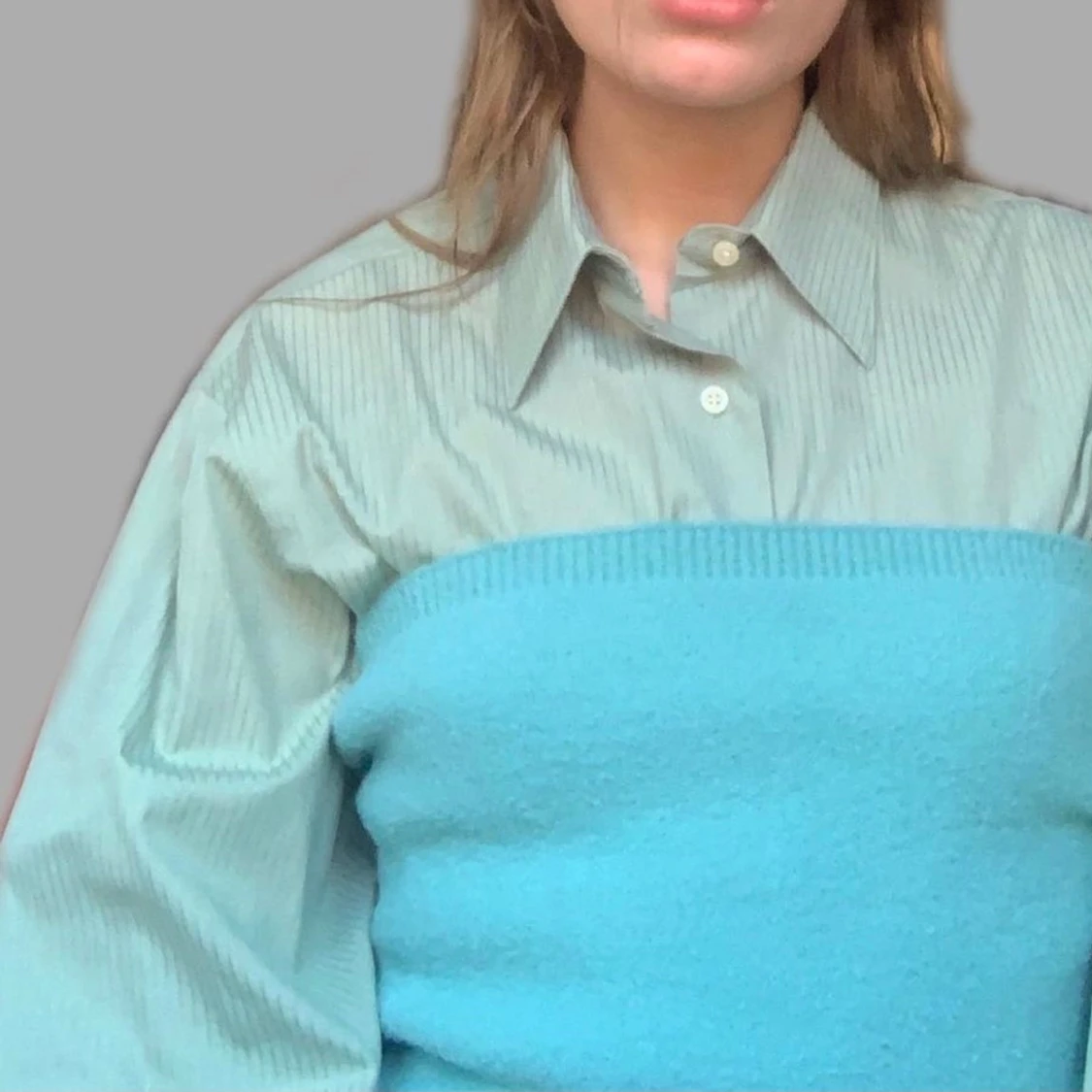 RANDIG GRÖN SKJORTA <3 - 91