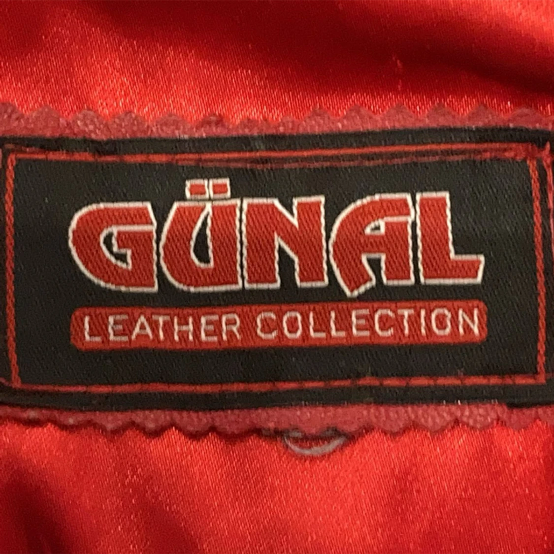 Läderjacka Röd - 91