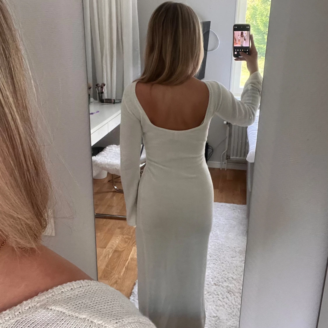 Stickad maxiklänning  - 91