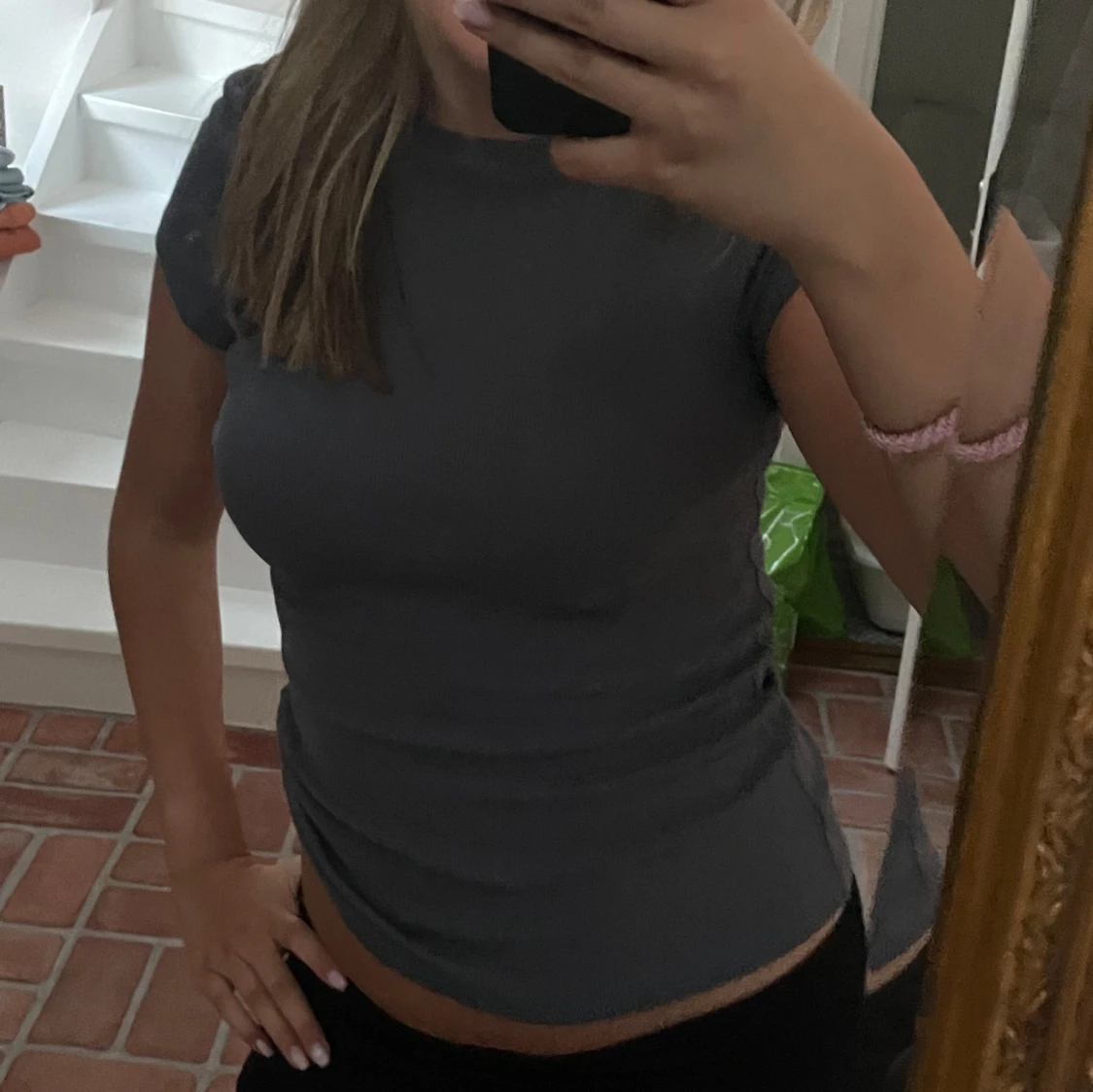 Grå tight topp - 91