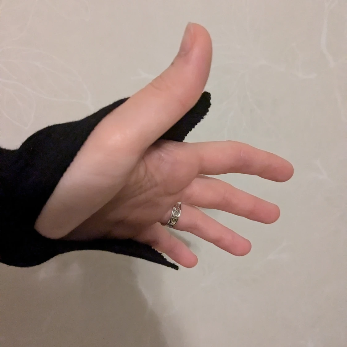 Svart oneshoulder topp - 91