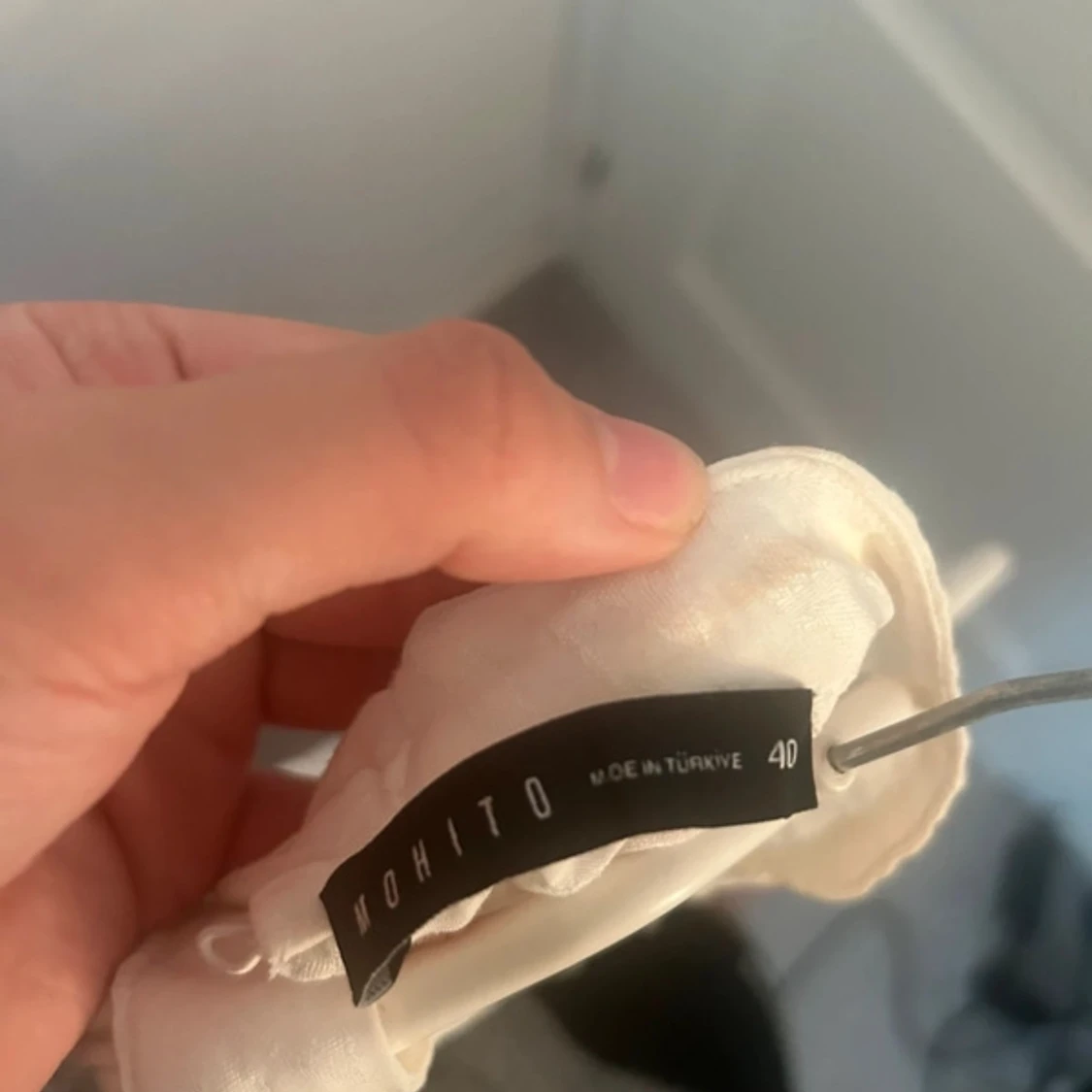 Vit  topp halterneck  - 93