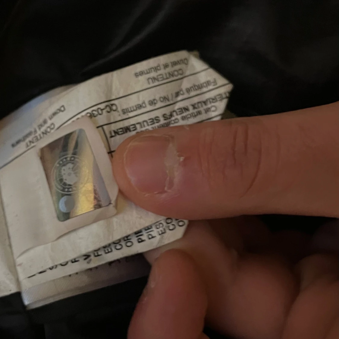 Svart dunjacka med huva - 4