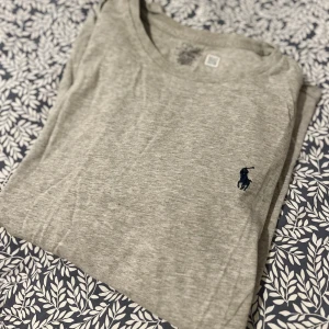 Grå t-shirt från Ralph Lauren - Säljer en grå t-shirt från Ralph Lauren åt min kille. T-shirten har det klassiska broderade logotypen på bröstet. Sparsamt använd så den är i bra skick.  