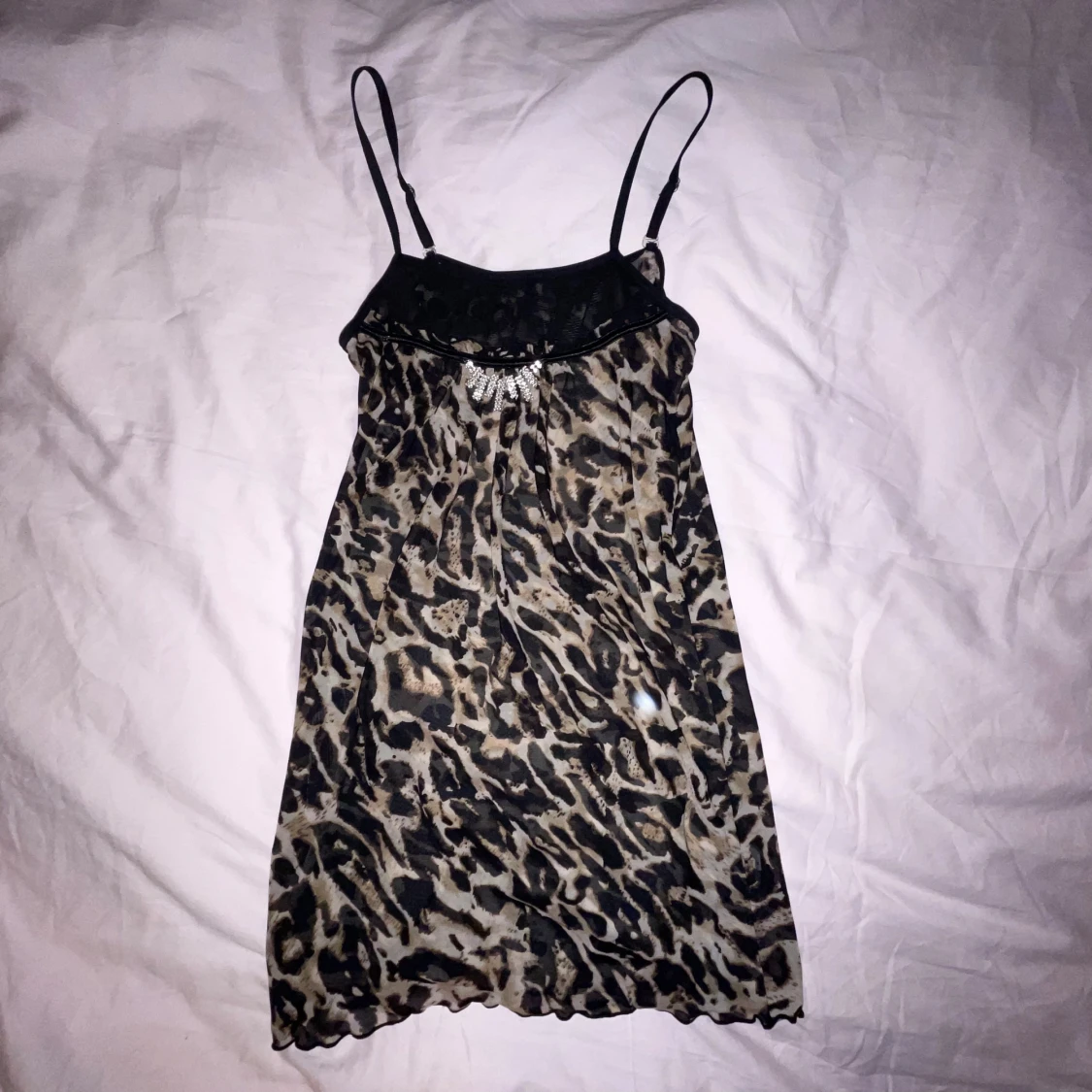 Leopardmönstrad topp - 90