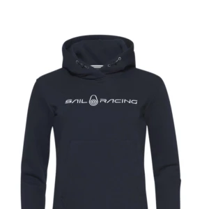 Ny inplastad Svart hoodie från Sail Racing - Snygg svart hoodie från Sail Racing med logotyp på bröstet. Perfekt för en avslappnad stil. Den har en klassisk känguruficka och justerbar huva med dragsko.