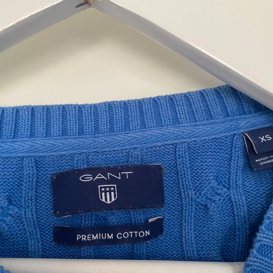 Gant kabelstickad crewneck  - 90