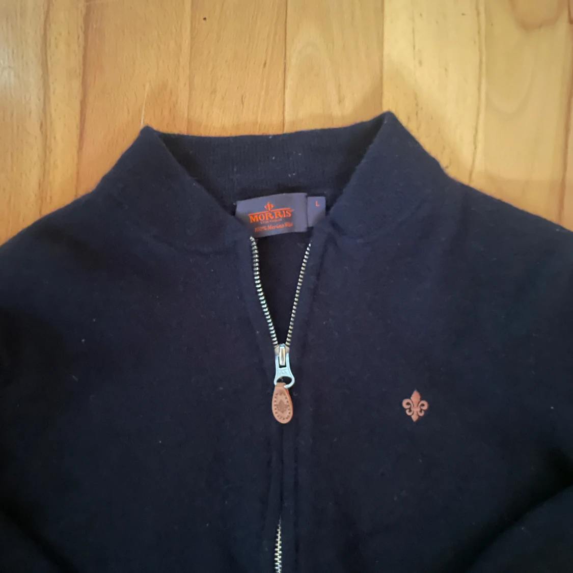 Morris half zip stickad - 2