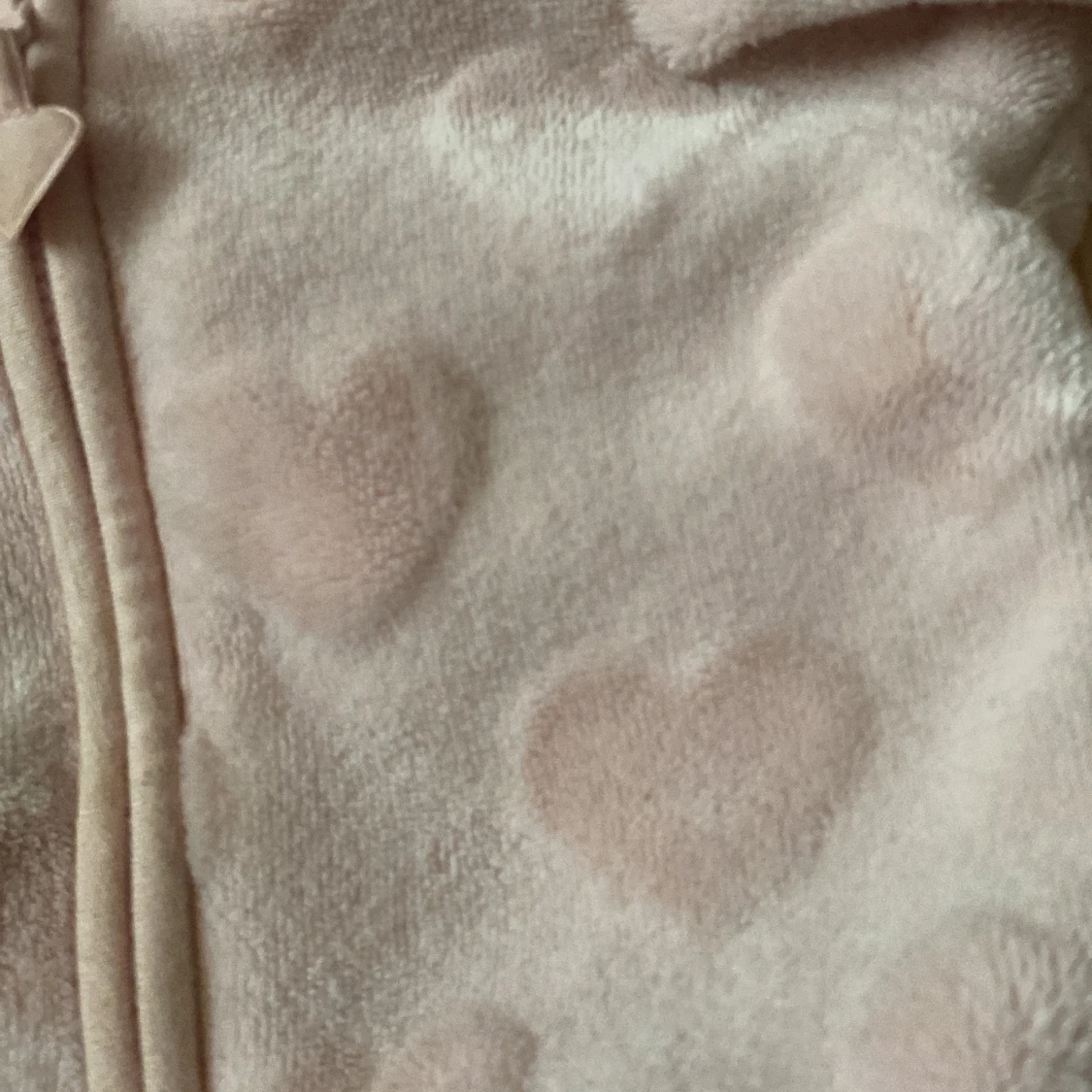 Rosa fleecejacka med huva och öron - 91