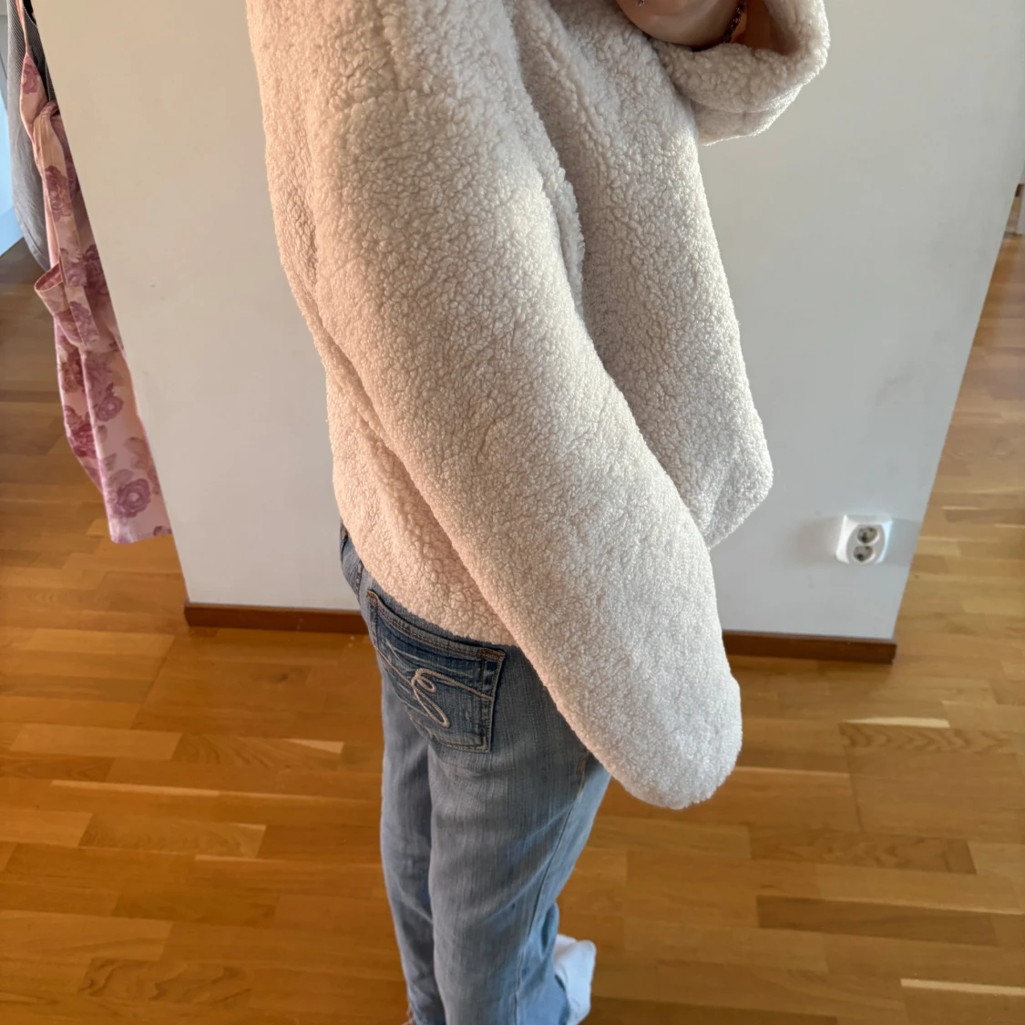 Beige teddyjacka från Zara - 1