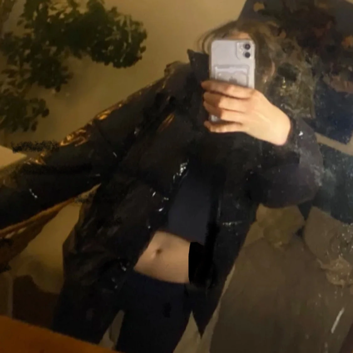 Svart glansig pufferjacka från Zara - 3