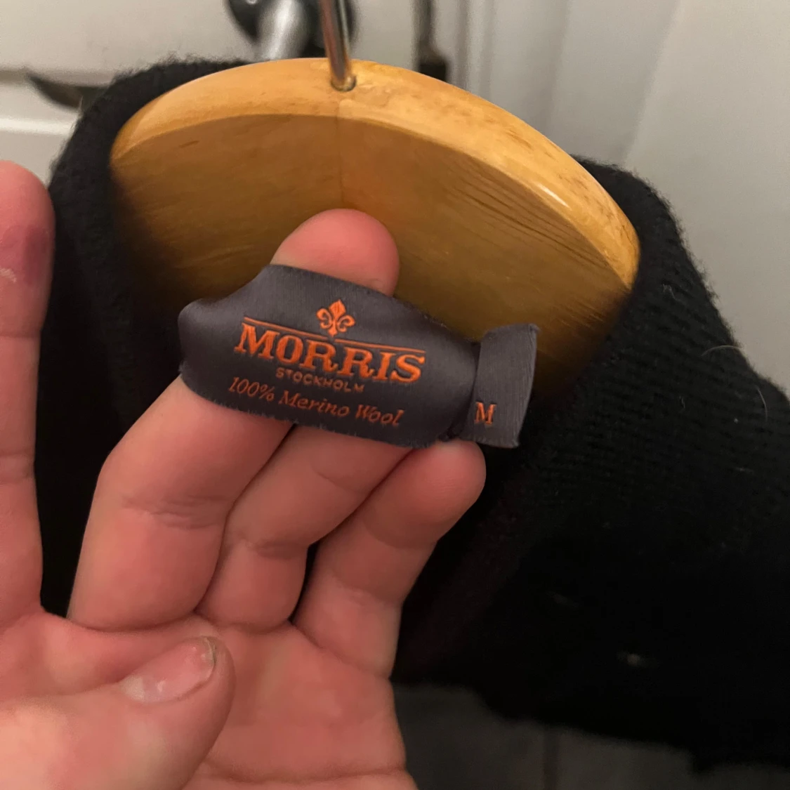 Svart halfzip av Morris - 2