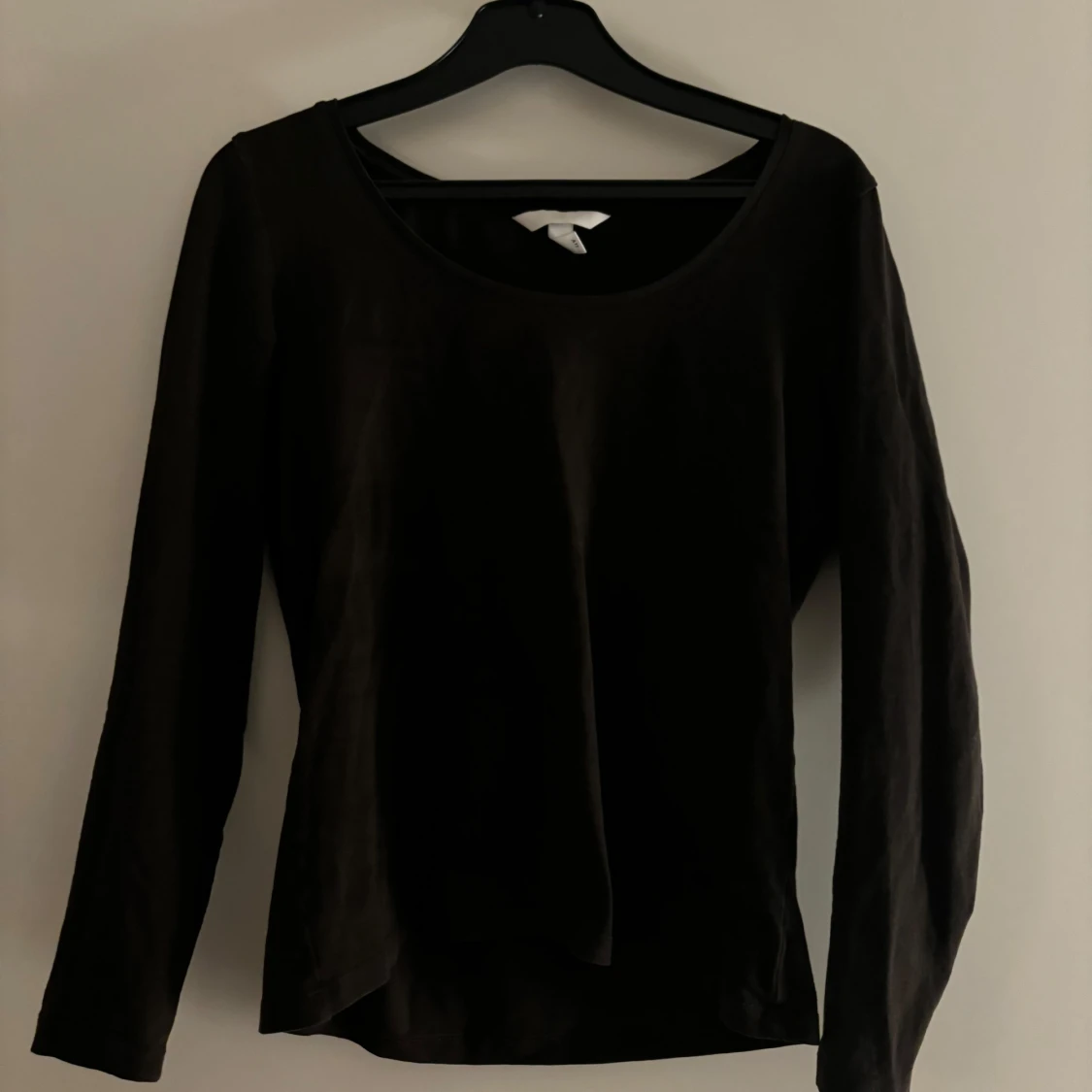 Svart långärmad topp