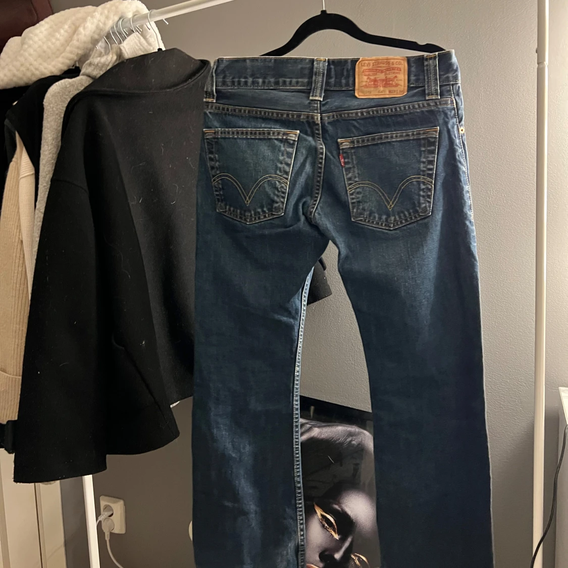 lågmidjade jeans - 90