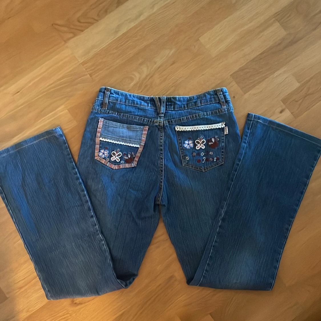 Bootcut blomjeans