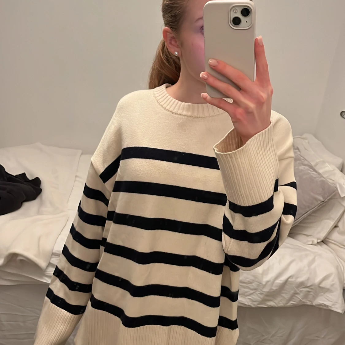 Randig stickad tröja från Zara