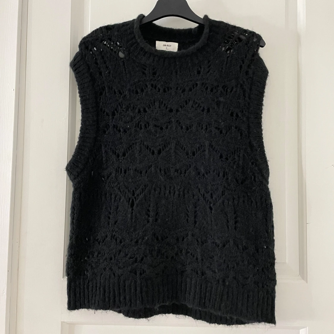 Svart stickad tröja från Object