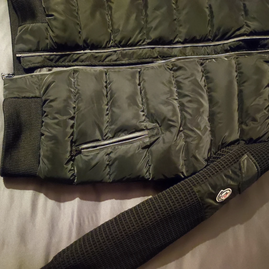 Svart quiltad jacka - 90