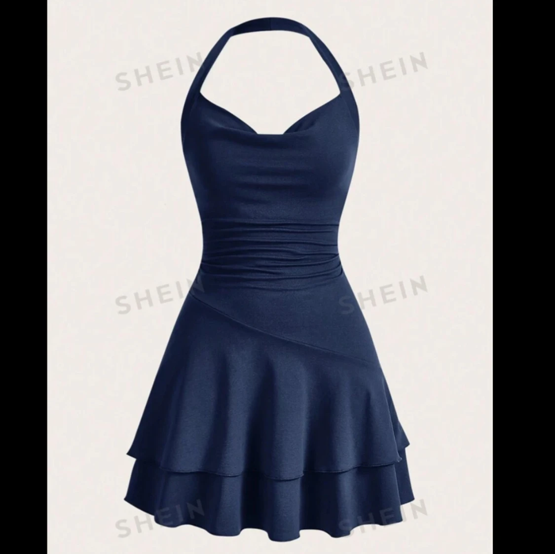 Mörkblå klänning - 90