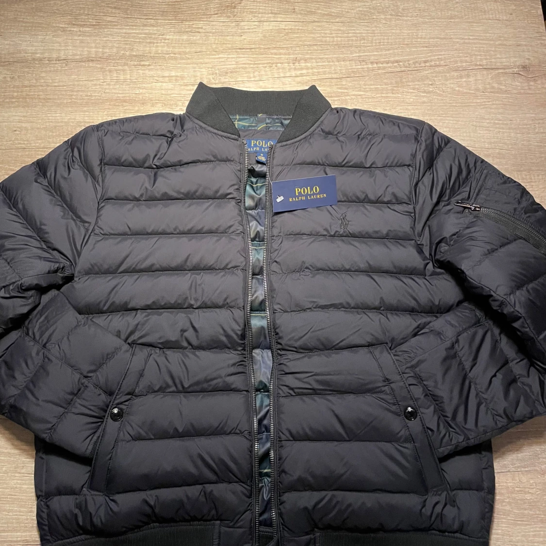 Svart vadderad jacka från Polo Ralph Lauren