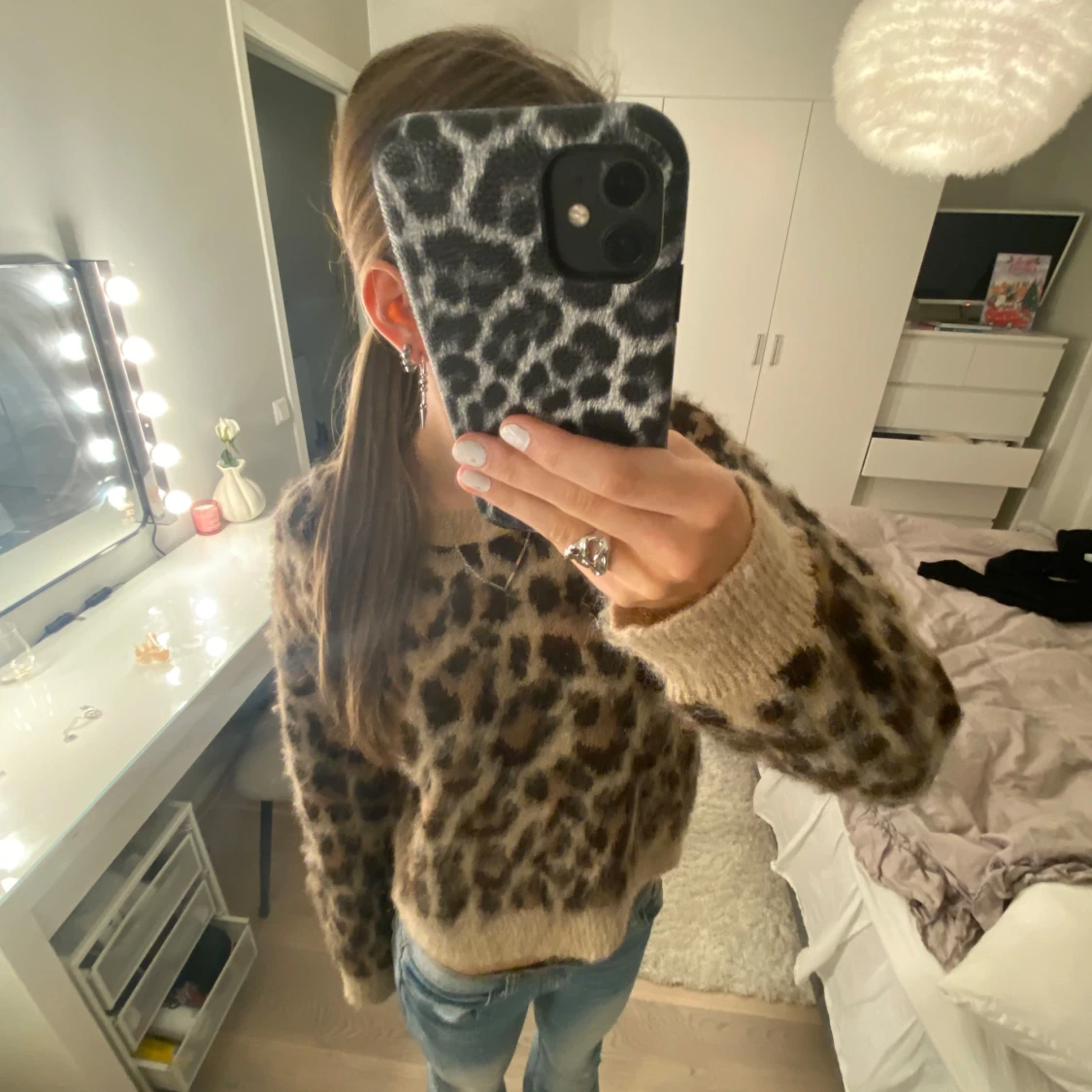 Leopardmönstrad tröja från Kappahl