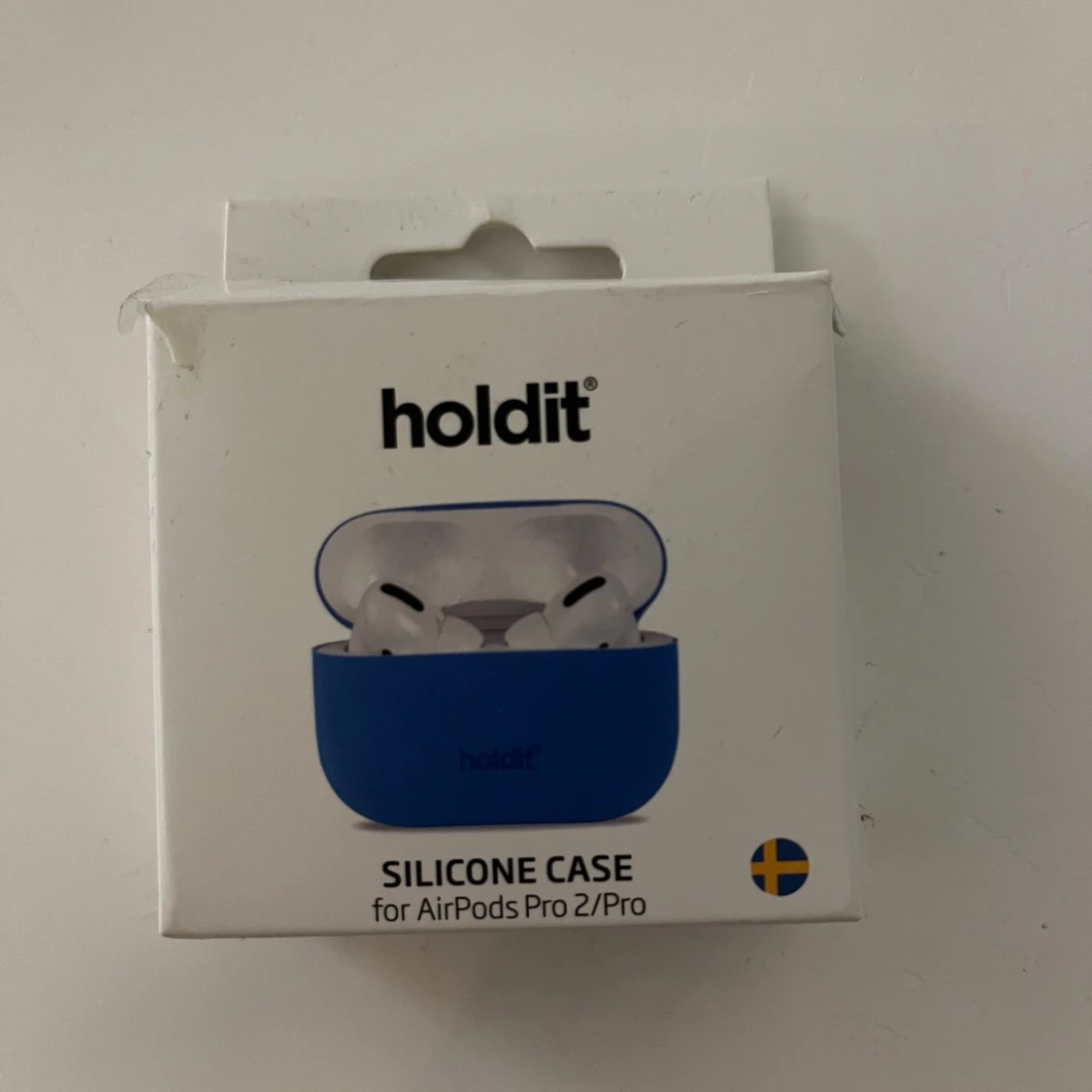 Blått silikonfodral för AirPods Pro 2/Pro från Holdit