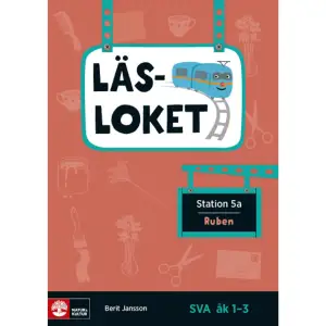 Läsloket är en serie arbetsböcker som passar att använda för elever som undervisas i svenska som andraspråk. Läslokets texter är intressanta för elever med olika bakgrund och innehåller återkommande moment som stödjer lästräningen. Böckernas innehåll är anpassat till Skolverkets bedömningsstöd Bygga svenska. Eleven läser texter och arbetar med uppgifter som hör till texterna. Uppgifterna tränar läsförståelse och grammatik. Läslokets böcker är indelade i fem stationer och på varje station finns två böcker. Stationernas nivåer är framtagna utifrån stegen i avsnittet läsa och skriva i Bygga svenska, bedömningsstöd för nyanländas språkutveckling i årskurs 1-3. LOK står för Lust att läsa, Ork att läsa och Kunskap om att avkoda och analysera.    Format Häftad   Omfång 32 sidor   Språk Svenska   Förlag Natur & Kultur Läromedel   Utgivningsdatum 2018-09-17   Medverkande Gun Jacobson   Medverkande Cristina Jäderberg   ISBN 9789127452381  