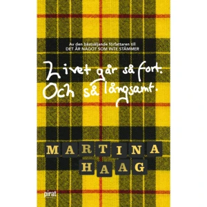 Livet går så fort. Och så långsamt (inbunden) - Jag är imponerad i hur träffsäkert hon fångat stämningen, miljöerna och scenerna från ett högstadium. Blekinge Läns Tidning  Mer än trettio år har gått, men jag kan än idag ta ett klassfoto från högstadiet och på mindre än en minut gradera alla klasskompisarna, i coolhetsordning. Hur enkelt som helst lista varenda jävels exakta plats i hierarkin. Det gällde att försvara sin position, att hela tiden sträva uppåt, men om man gjorde fel sak, eller hade på sig fel kläder eller pratade med fel person kunde man plötsligt bara falla hjälplöst i rangordning och hamna bland de pinsamma eller mobbade eller bara bli en sån där som ingen pratade med. Den där tiden. Den där skolgården. Som var hela ens universum. Med alldeles egna regler och lagar. Ett helt kungarike, utan några vuxna överhuvudtaget.  Livet går så fort. Och så långsamt. är en roman om hur man formas som person, om de där händelserna i livet som är avgörande för vem man sedan blir.   Året 1980 har ett mytiskt skimmer av att ha varit en oskuldens tid. Haags förtjänst är att hon bokstavligen avslöjar åttiotalet och avböjer nostalgi. Livet var hårt, och fort gick det också. Kanske är det i all enkelhet svart så det räcker. Aftonbladet  I Livet går så fort.Och så långsamt skriver Martina Haag inkännande och med skicklighet om ungdomlig vilsenhet och utanförskap om hur smärtsamt det kan vara att vara tonåring och hur dessa år formar oss som personer. Kajsa Banck, BTJ&lt;    Format Inbunden   Omfång 176 sidor   Språk Svenska   Förlag Piratförlaget   Utgivningsdatum 2017-11-08   ISBN 9789164204912  