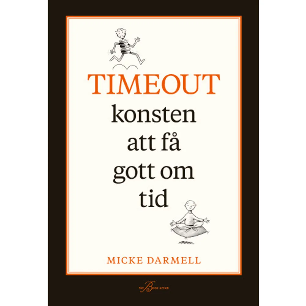 Alla vill vi ha utrymme för att leva och uppleva så mycket som möjligt i livet. Timeout konsten att få gott om tid handlar om hur du blir rik på tid, får mer tid i vardagen och går från att vara en stressad tidsoptimist till en livsnöjd tidsalkemist! Micke Darmell, föreläsare och författare, är expert på att avslöja såväl digitala som analoga tidstjuvar. Utifrån ny forskning visar han också hur våra liv har förändrats under senare år och hur mantrat effektivisering faktiskt ofta tycks leda till motsatsen. Med en fin personlig ton och glimten i ögat förklarar han vad i livet det egentligen är som skapar verkligt värde för oss människor. Boken innehåller tänkvärda och inspirerande övningar och reflektionsfrågor som ger insikt och kunskap och hjälper dig att reflektera över din egen tid. Micke Darmell är föreläsare och författare. Han har arbetat med möten ur olika perspektiv i över trettio år och skrivit fem böcker inom ämnet. År 2020 tilldelades han event- och mötesbranschens största individuella pris Narrenpriset .    Format Kartonnage   Omfång 186 sidor   Språk Svenska   Förlag The Book Affair   Utgivningsdatum 2022-08-16   Medverkande Gabriella Sahlin   Medverkande Jessica Carenfelt   ISBN 9789198704808  . Böcker.