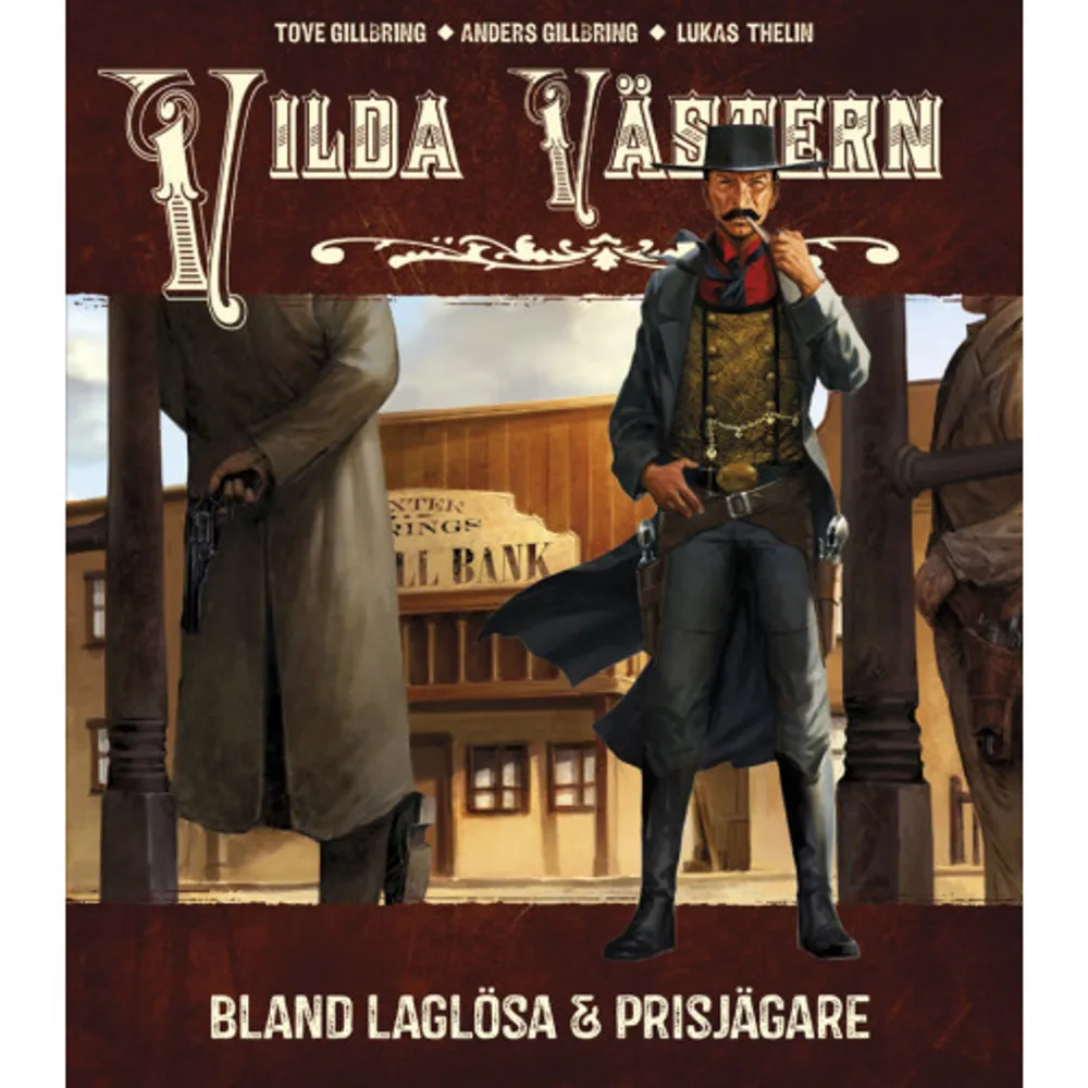 Vilda Västern är så full av färgstarka figurer att det nästan är svårt att förstå att det har funnits på riktigt. Här hittar du en del historier om vad som hände. Det handlar om laglösa som rånade banker, tåg och diligenser. Lär känna profiler som Jesse James, John Wesley Hardin och Belle Starr för att nämna några. Samtidigt är det berättelsen om de som försökte sätta stopp för brotten. Wyatt Earp, Doc Holliday och Allan Pinkerton. Du får veta mer om guldruscher och marktvister, om Texas Rangers och comancherna. Roy Bean blev lagen väster om Pecos, medan galgdomaren Isaac Parker dömde fler män till döden än någon annan. Vilda Västern bland laglösa & prisjägare är en bok för alla som uppskattar äventyr och färgstarka personligheter. Den passar dig som vill veta mer om västerns vapen och som vill se bra bilder.    Format Häftad   Omfång 72 sidor   Språk Svenska   Förlag Åskfågeln   Utgivningsdatum 2019-10-08   Medverkande Anders Gillbring   Medverkande Anders Gillbring   Medverkande Lukas Thelin   Medverkande Anders Larsson   Medverkande Xavier Charro   Medverkande Therese Larsson   ISBN 9789187987533  . Böcker.