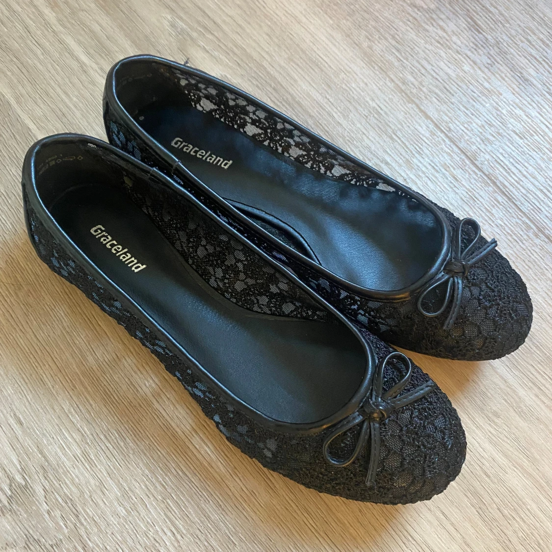 Svarta ballerina skor