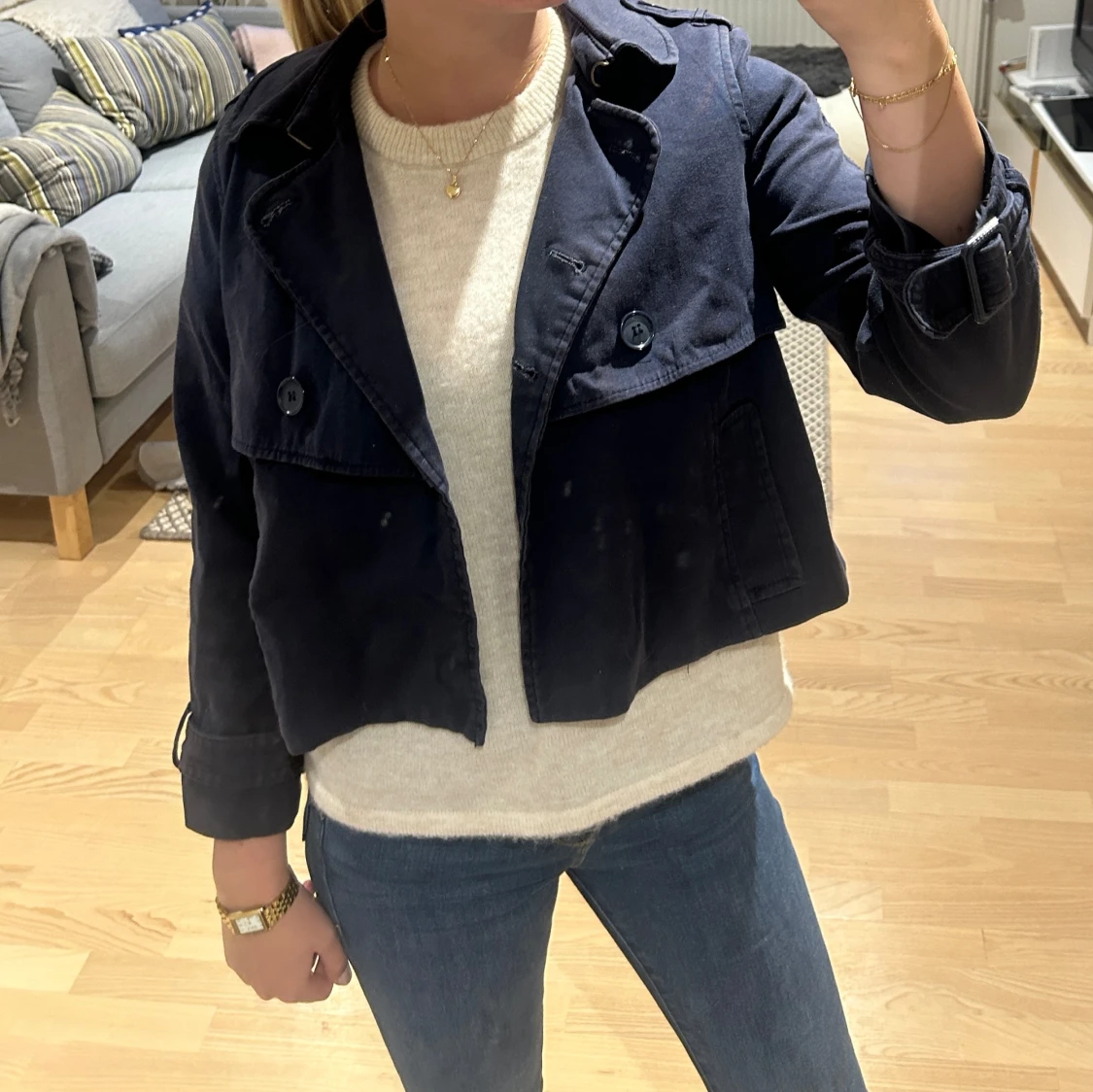 Trekvartsärmad jacka 