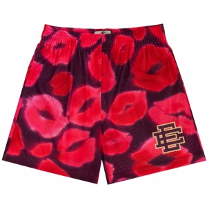 EE shorts - Eric Emanuel shorts Red kisses , Storlek S/XS