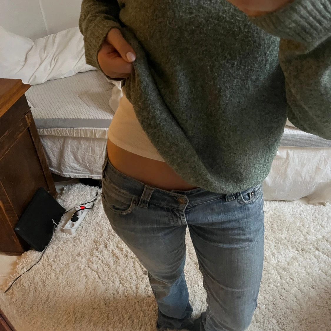 Grön stickad tröja från Vero Moda