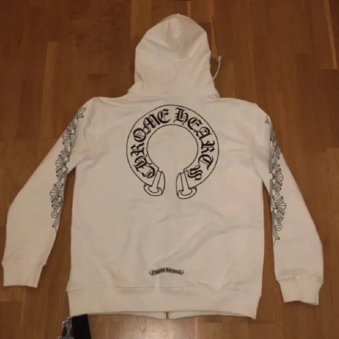 Vit hoodie från Chrome Hearts