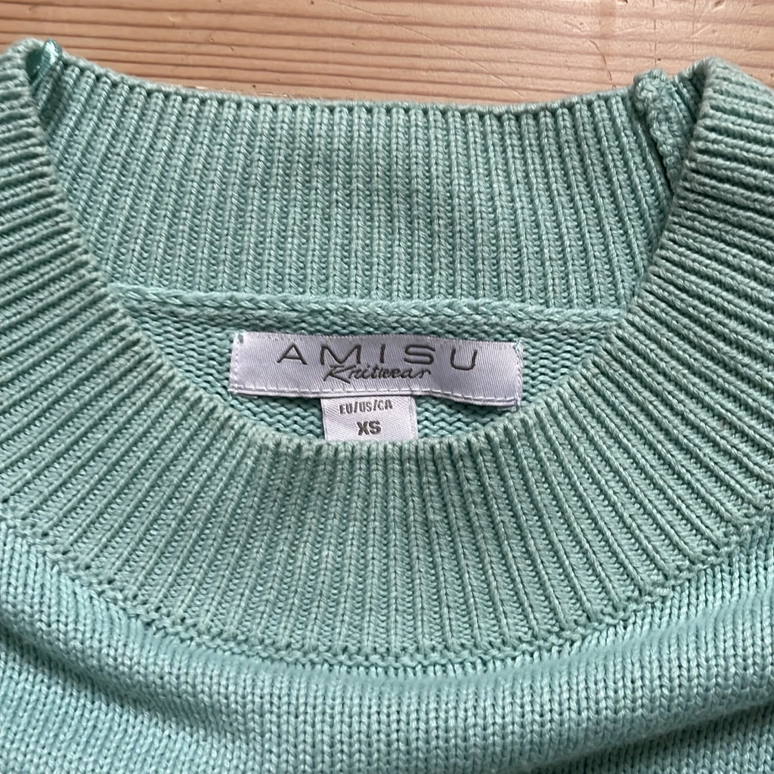 Mintgrön stickad tröja från Amisu - 2