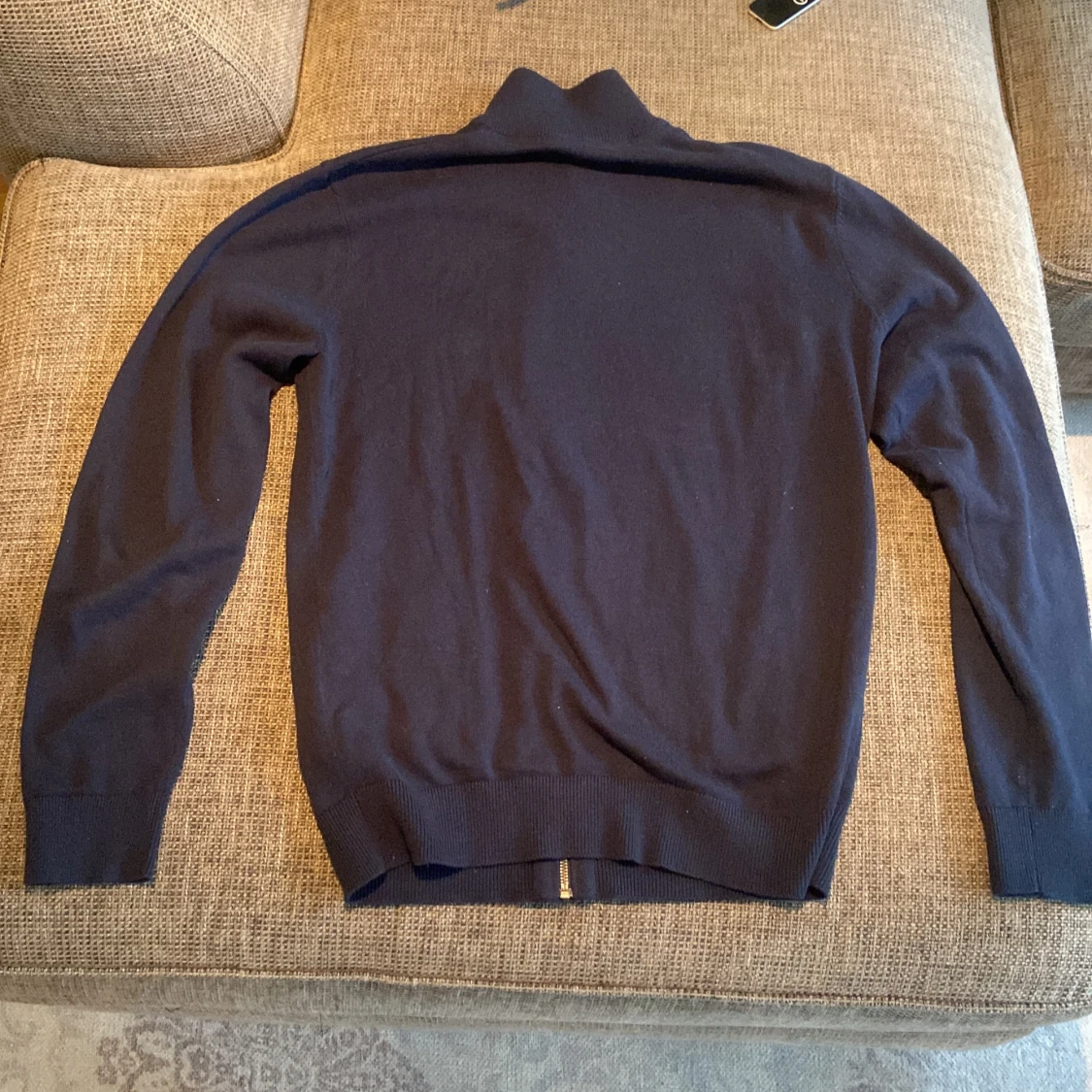 Mörkblå full zip - 1