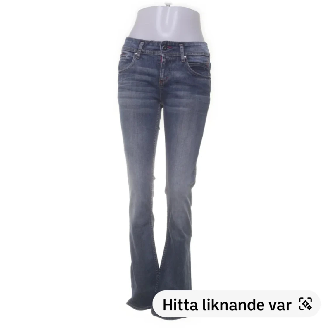 Blå bootcut jeans
