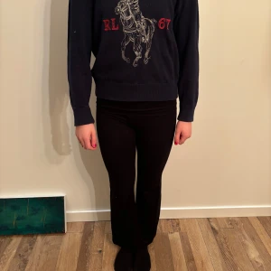 Mörkblå hoodie från Ralph Lauren - Säljer en snygg mörkblå hoodie från Polo Ralph Lauren. Perfekt för en avslappnad stil med en touch av elegans. 🐎