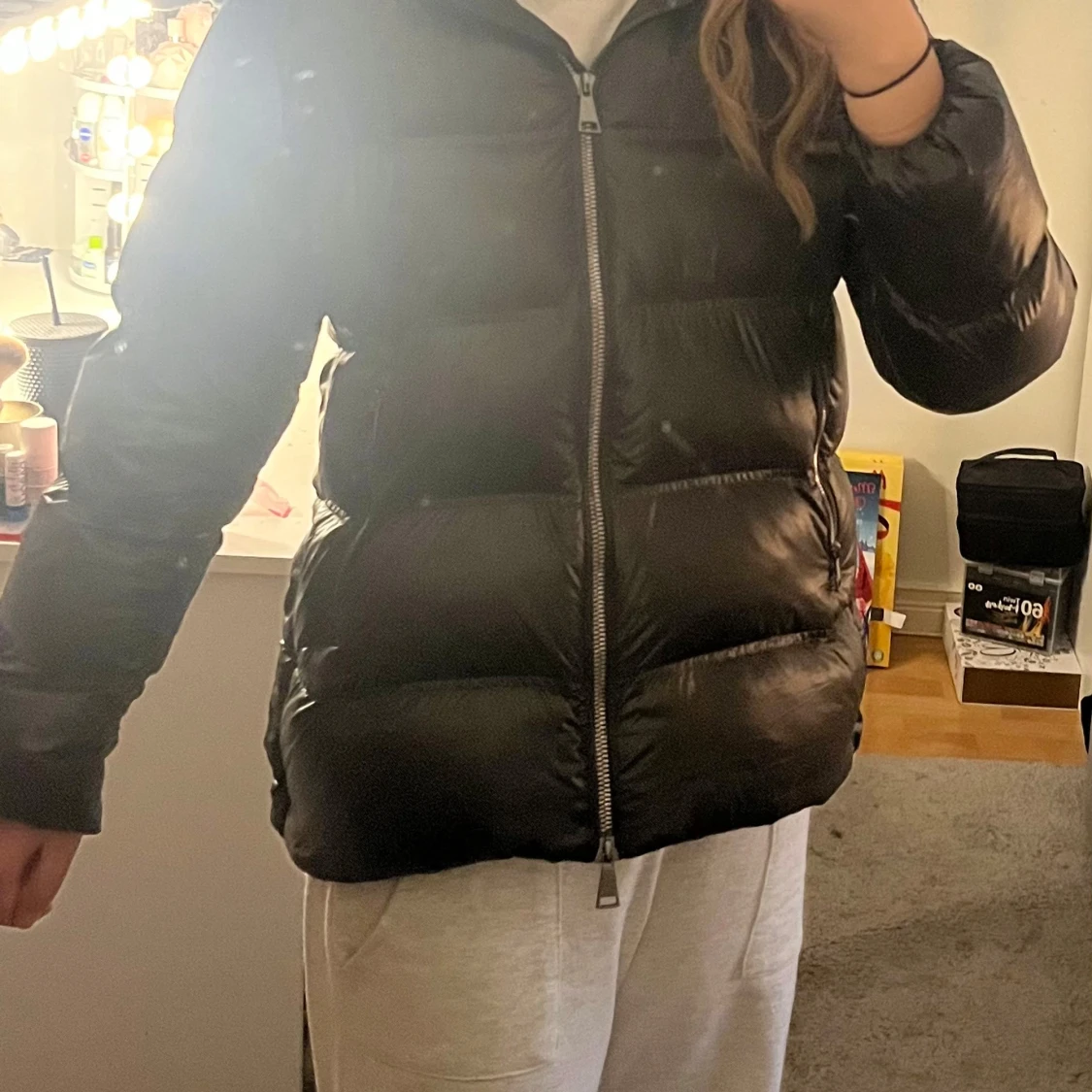 Grön pufferjacka - 90