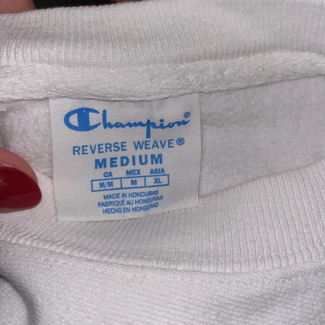 Vit sweatshirt från Champion - 91