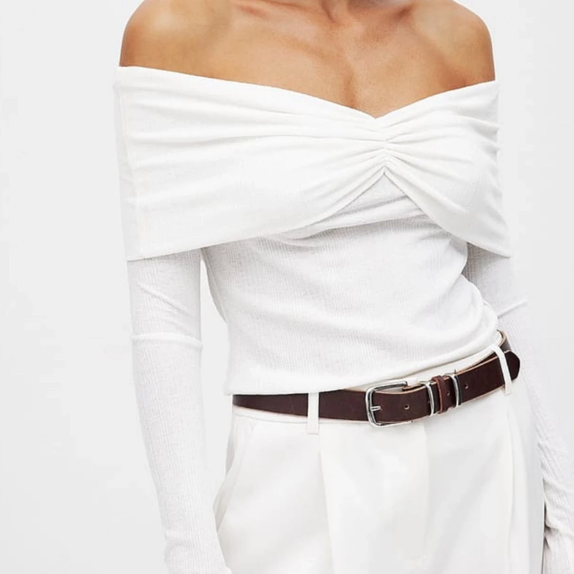 Vit offshoulder topp - 92