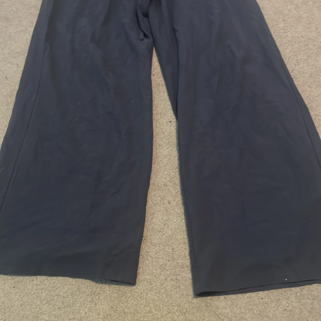 Mörk blå linne byxor  - 91