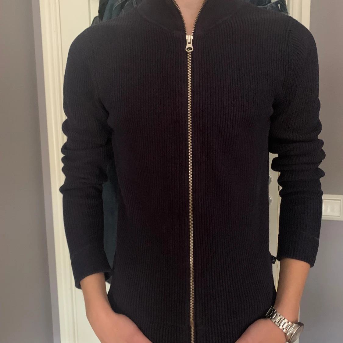 Svart ribbad tröja från Boomerang