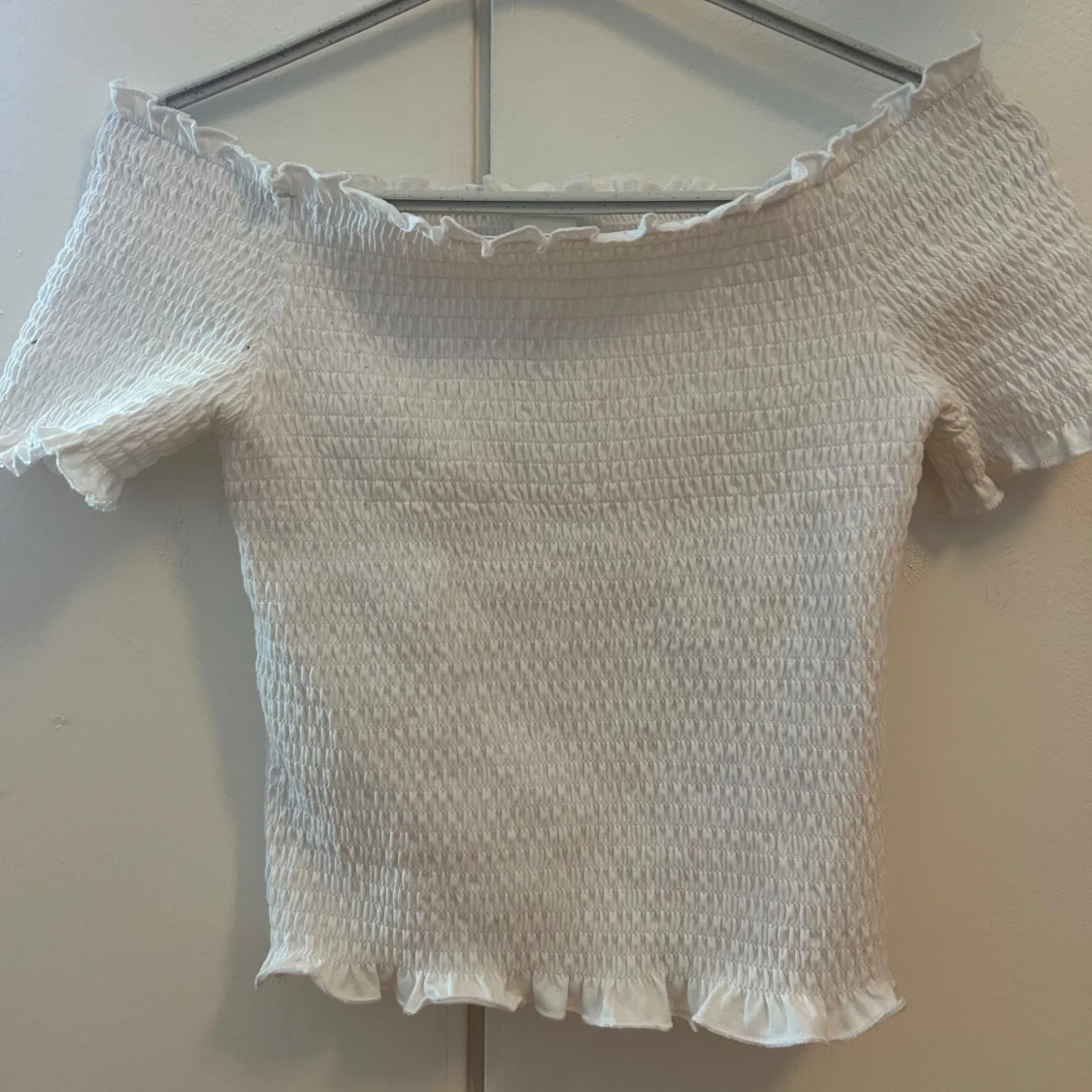 Vit offshoulder topp från H&M - 3