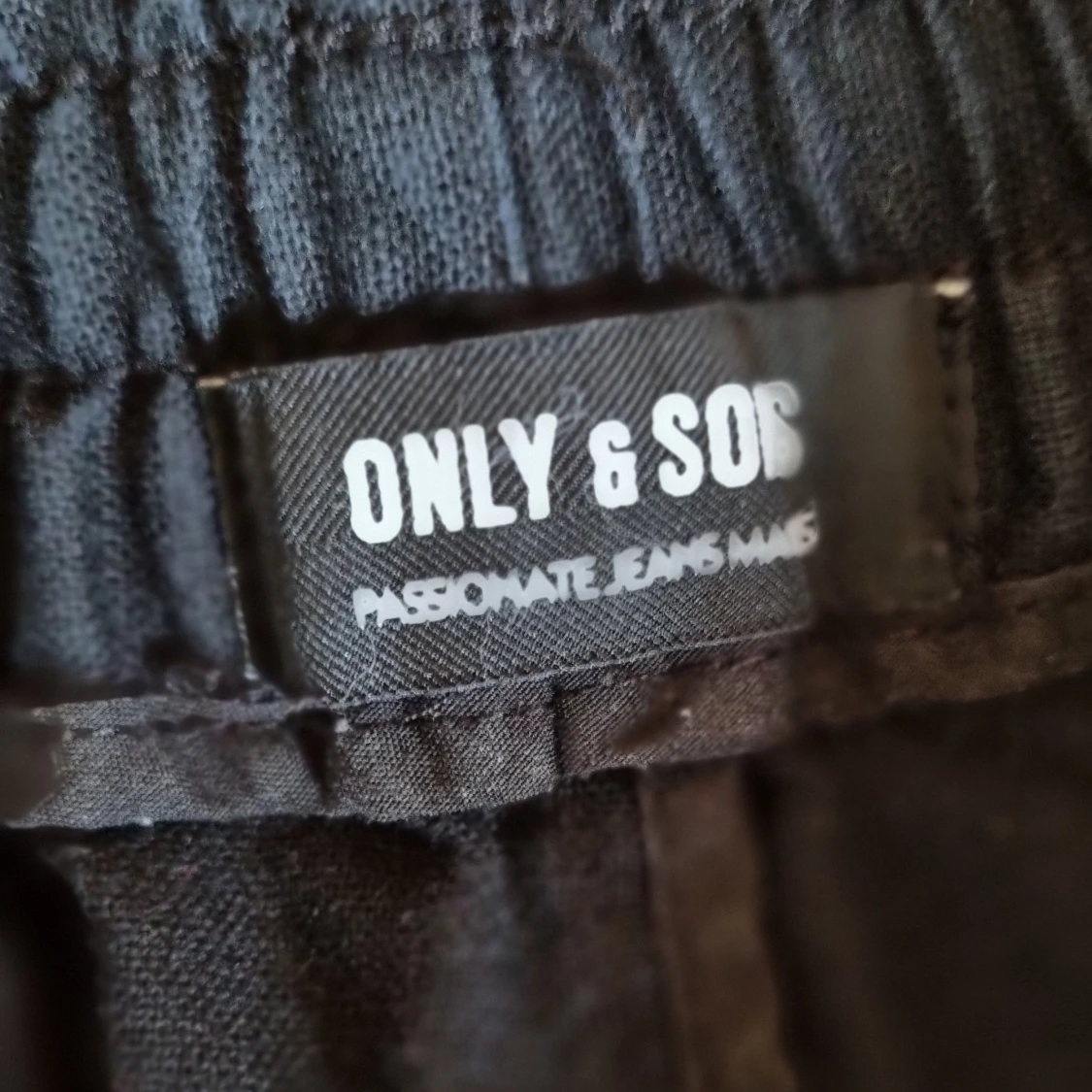 Linnebyxor, svarta - 90