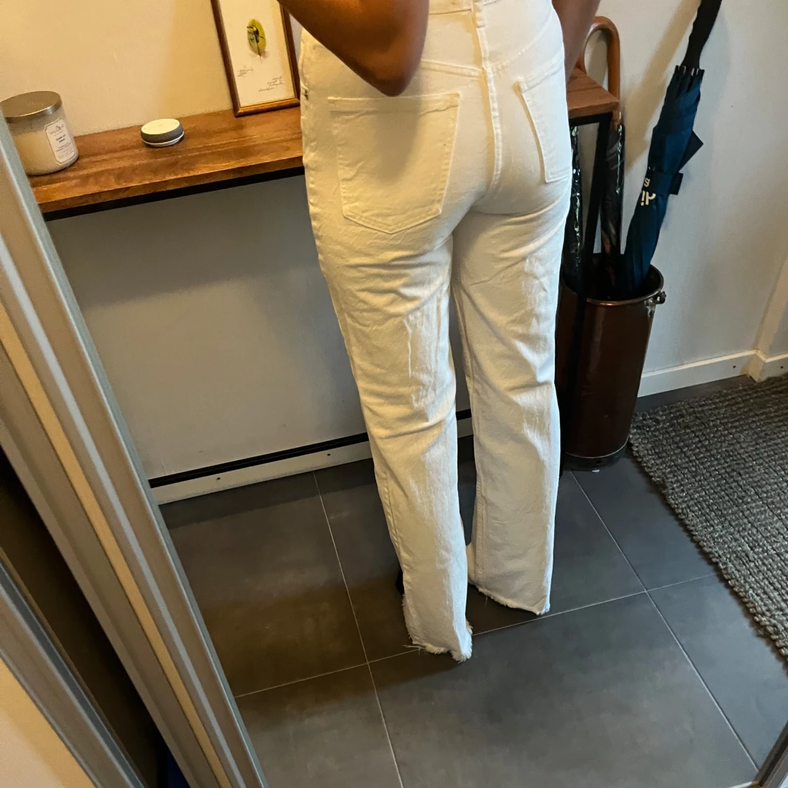 Hughwaist straight jeans - 90