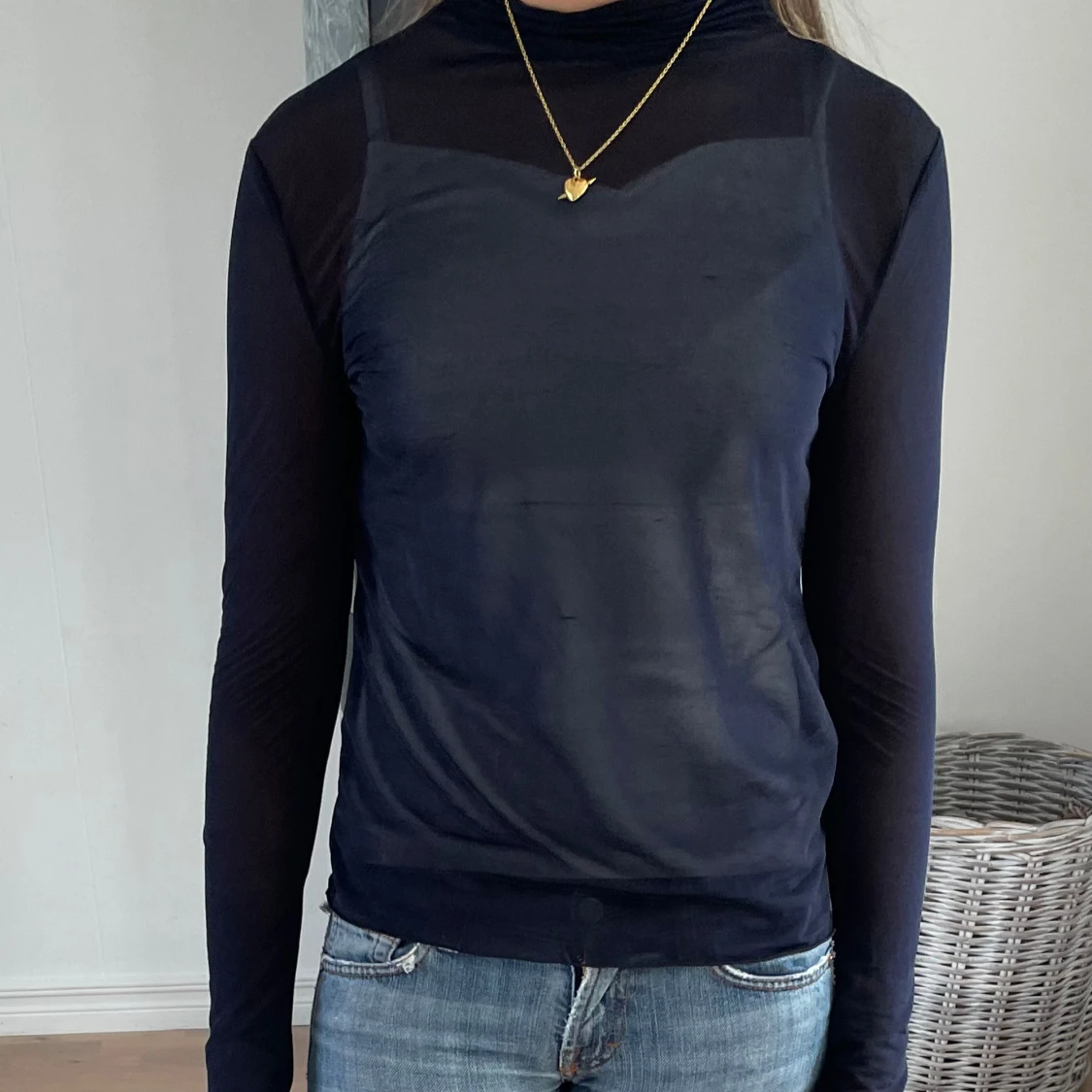 Svart polotröja - 90